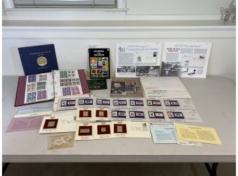 Stamp Collection Including Some First Day Covers & Unused Stamps