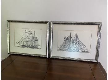 Pair Of Nautical Prints