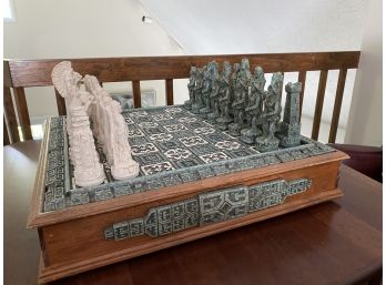 Mayan Aztec Style Chess Set
