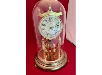 Vintage Kundo Kieninger & Oberfell Dome Anniversary Clock Made In Germany