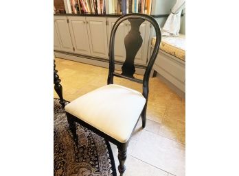 Ethan Allen Round Back With Upholstered Seat