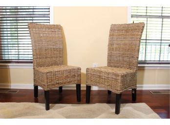 Pair Of Pier One Rattan Chairs