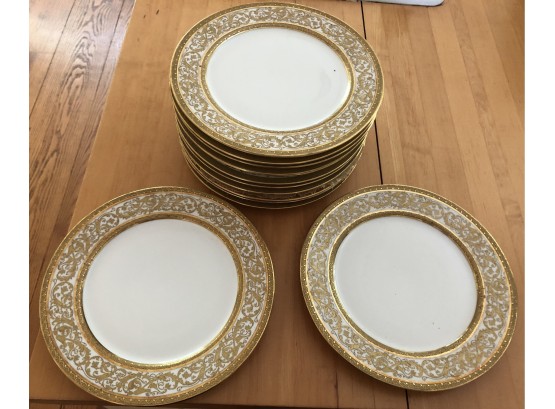 Set Of Thirteen  William Guerin And Co Limoges Service Plates