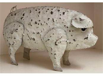 Tin Paint Decorated Pig