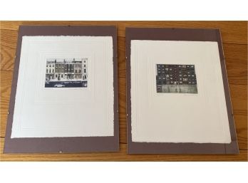 Two Framed Etchings By Brenda Harthill Numbered 246/250