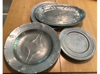 Eight Pieces Of Pewter