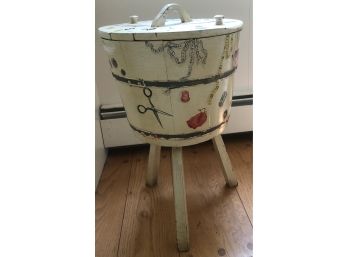 Hand Painted Sewing Table
