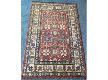 Hand Knotted Wool Scatter Rug