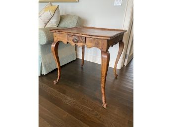 Antique European Burl Wood Side Table France