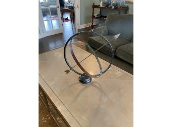 Vintage Metal Round Armillary Sundial Sphere