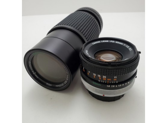 Two Lenses From Unknown Canon SLR Camera