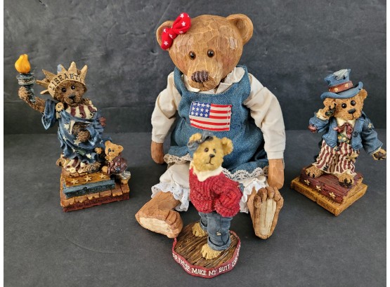 Nice Liberty Bear With Boyd's Bears Includes Special 1998 Edition