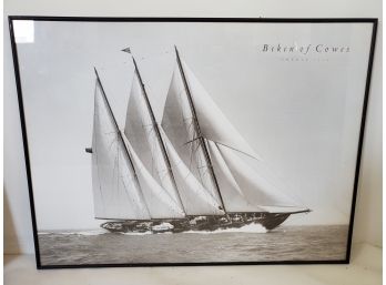 Large Tall Ship Print 'beken Of Cowes'