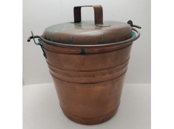 Smith And Hawkin Copper Bucket With Lid