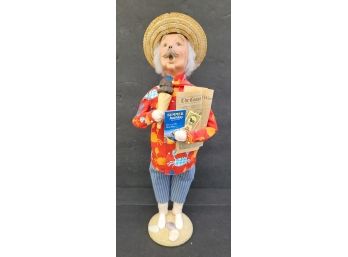 Byers Choice Carolers Beach Man Signed By The Artist