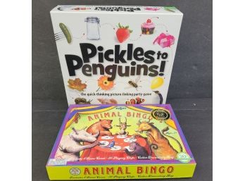 Game Lot  Includes Pickles To Penguins And Animal Bingo