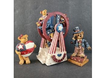 Boyd's Bears And Friends Musical Moving Big Wheel With Liberty Bears