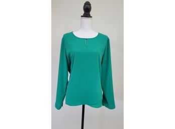 Chicos Ladies Green Blouse Size 2