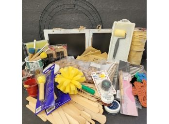Large Lot Of Mixed Craft Supplies