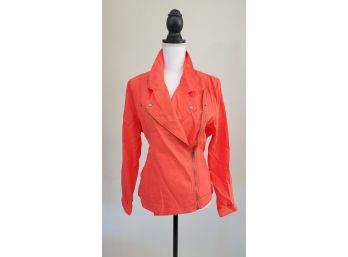 Cynthia Rowley 100 Percent Linen Lightweight Jacket Size XL