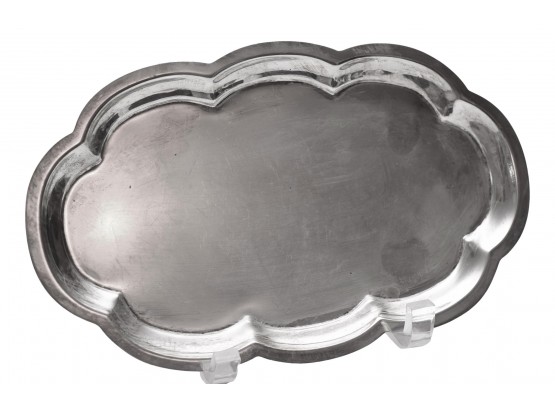Poole Sterling Silver Scalloped Edge Dish