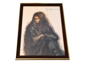 Framed Signed Original Turner Artwork Titled 'Julie'