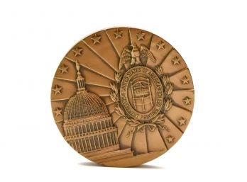 25th Anniversary Two Sided Lincoln Center Brass Medallion