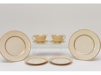Franciscan 'Del Monte' China Dinner Plates, Coffee Cups And Saucers