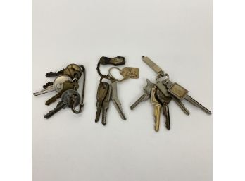 Vintage Keys: 59 Edsel Wagon, Shell, Mercury, Etc.