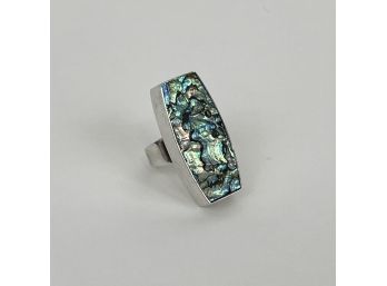 Sterling Silver Abalone Ring By Arne Johansen Denmark