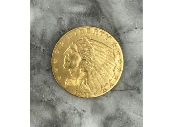 1911 US Gold Coin $2.50 Quarter Eagle With Indian Head