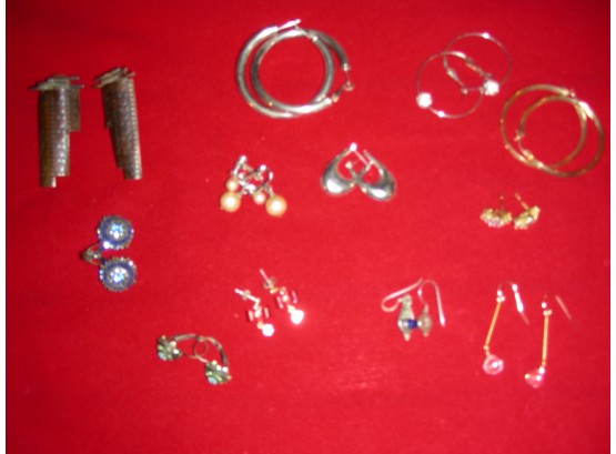 Collection Of Costume Jewelry Earrings