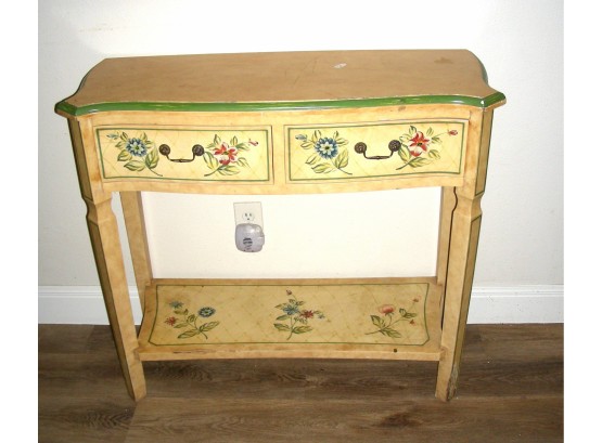 Painted Sideboard With Two Frieze Drawers And Lower Shelf