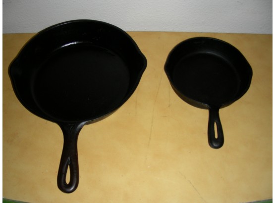 Two Cast Iron Pans