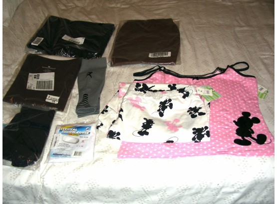 New With Tags: 2 Pc Disney XL PJs,  2 Pants, Top, Swimsuit And More