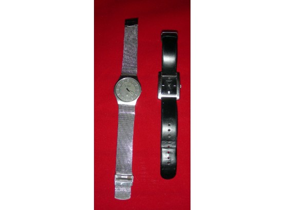 Skagen (Denmark) Steel Watch And Kenneth Cole Watch (E)