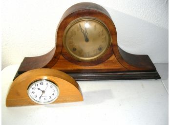Ingraham Duplex #1865 Mantle Clock And Battery Operated Westclock