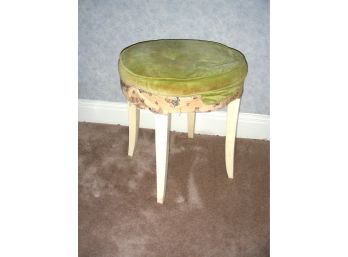 Vintage Upholstered Vanity Stool