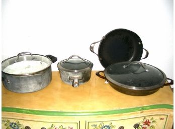 Calphalon Cookware: 4 Pieces Plus 3 Lids