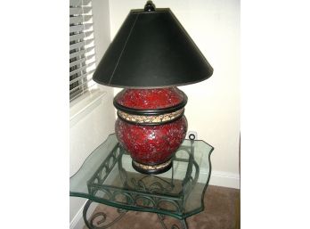 Mosaic Lamp With Black Shade (2 Of 2)