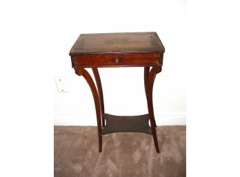 Antique Sewing Table With Drawer