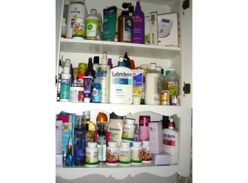 Two Cabinets-Full Of Toiletries