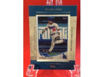2013 Topps Yasiel Puig Update Series Card Patch