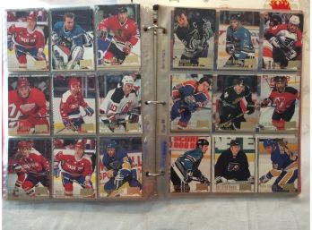 Binder Loaded With NHL Hockey Cards #1