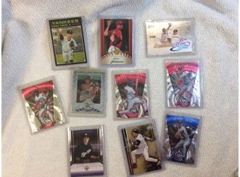 10 Assorted Numbered Baseball Cards With Randy Johnson