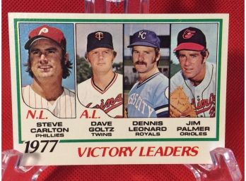 1978 Topps Victory Leaders Baseball Card - Steve Carlton