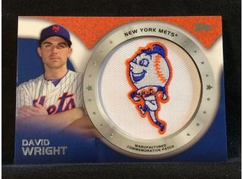 2014 Topps David Wright New York Mets Commemorative Patch Card