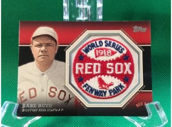 2013 Topps Babe Ruth Boston Red Sox Commemorative Patch Baseball Card