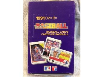 1991 O-Pee-Chee Baseball Card Box Of 36 Packs