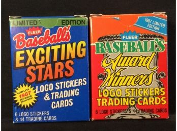 2 Fleer 1987 Subsets Exciting News & Award Winners